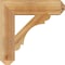 Ekena Millwork Olympic Craftsman Rough Sawn Bracket, Western Red Cedar, 4"W x 18"D x 18"H BKT04X18X18OLY04RWR - alternate 4